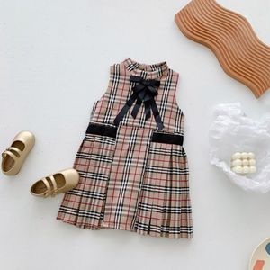 Märke Children's Wear Lady Style Dress, 3 Seasons Girl Pleated Skirt Girl Kjol Kids Wear 00967