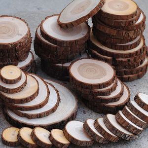 50 Pcs 2cm-10cm Circles Wooden Round Ring For Craft Card Making Scrapbooking Table Number Cards Wedding Decoration Gift Tags C0125