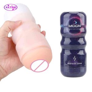 NXY Sex Masturbatorzy 16 cm Mężczyzna Masturbator Realisitc Usta Anal Vagina Pussy dla mężczyzn Glans Ssanie Penis Exerciser Zabawki Dorośli 18+ Erotyczne Produkt 220127