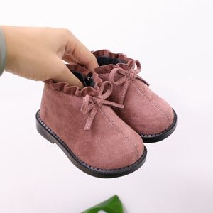 Sapatos infantis Bebê Sapatos de Algodão Outono e Inverno Sapatos Criança Bottom 0-3 Anos Antigos Princesa Botas Botas de Neve LJ201104