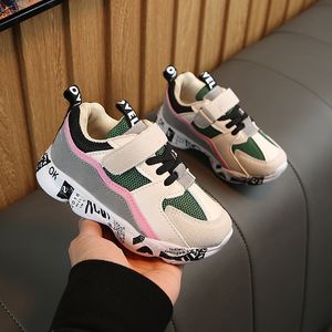 2019 Winter Kids Sports Shoes Children Casual Boys Patchwork Running Sneakers Fashion Autumn Graffiti Girls Student Boots LJ200907