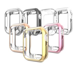 Farbiges, ultradünnes Apple Watch-Gehäuse für Iwatch-Hüllen, TPU-Abdeckung für Apple Watch 38 mm, 42 mm, 49 mm, Iwatch ohne Einzelhandelsverpackung