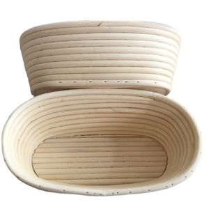 Pieczenia Owalny Chleb Banneton Kosz Proofing Z Liner Handmade Rattan Bowl Perfect for Sourdough Chleb Pieczenie PHJK2202