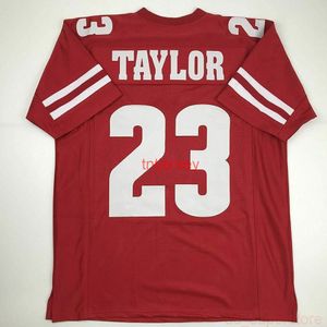 PERSONALIZZATA Nuova maglia da calcio JONATHAN TAYLOR Wisconsin Red College cucita AGGIUNGI QUALSIASI NUMERO DI NOME