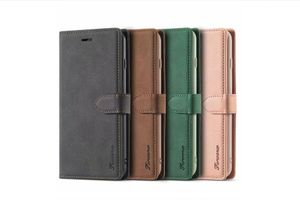 New Style Forwenw Premium Leather Wallet Wallet Flip Magnetic Cover مع فتحات البطاقة Kickstand لـ iPhone14 12 13pro 11 Pro Max Hua Wei