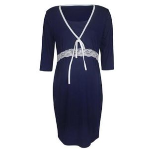 임산부를위한 야외 복장 | 나이트 드레스, 간호 잠옷, 소프트 소매, 가정용 옷 LJ201119