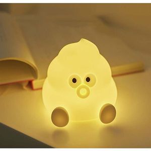 Cartoon Poop Night Light USB LED Night Lamp Decor Lamp per bambini Camera da letto Nursery Room