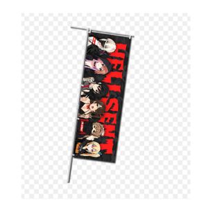 Wholesales Custom Nobori Flags With Logo 180x60cm 110gsm knitted Polyester Digital Printing High Quality Design Logo