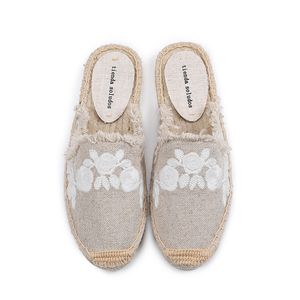 Wholesale rubber shoes for sale for sale - Group buy Pantufa Women Shoes Tienda Soludos Slippers Cotton Fabric Sale Promotion Hemp Rubber Summer Slides Zapatos De Mujer Floral X1020