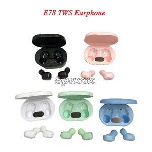 TWS Earphone E7S IPX7 Waterproof 9D Stereo Sports Earbuds Waterproof Mini True Wireless Headsets Universal Headphones Digital Display