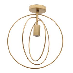 Ceiling Lights Golden 3- Circles LED Flush Mount Light For Living Room Bedroom