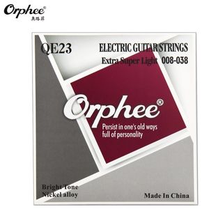 orphee QE23 008-038エレクトリックギター弦六角形のニッケル合金エクストラスーパーライト明るいトーンギター部品アクセサリー