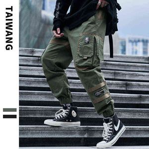 2020 nuovo hip-hop jogger tuta da uomo nera harem multi-tasca nastro pantaloni sportivi da uomo streetwear pantaloni casual da uomo casual G0104