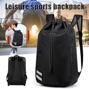 Unisex Sports Backpack Oxford Fabric Bucket Drawstring Waterproof Outdoor Soccer Football Basketball Backpack Bags H7JP Q0705