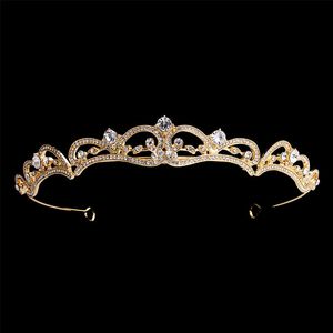 Rose Gold Nupcial Acessórios de Cabelo Cristal Bridal Tiaras e Coroas Jóias De Cabelo Rhinestone Noiva Coroa Do Casamento De Cabelo De Cabelo J0121