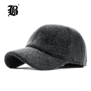 [FLB] Winter Men Warm Baseball Caps with Ear Flaps Dad Warm Hats Dad Gifts Keep Warm Hats Male Bone Snapback Hat Adjustable F171 J1225