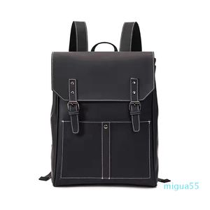 Designer School Bags computer bag Large capacity Backpack casual handbag soft leather Fashion purse for man business travel bag simple desig