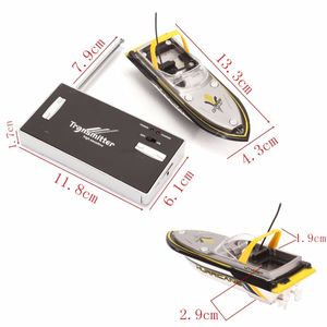 Elektrikli RC Radyo Uzaktan Kumanda Gemi Süper Mini Hız Tekne Çift Motor Çocuk Oyuncak Hızlı Şarj 40 MHz Hediye Için Erkek Akıllı Frekans 201204