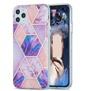 Luxury Spliced Marble Phone Fodral för iPhone Pro Max Samsung S22 S21 S20 Not20 A13 A33 A32 A52 A53 A02S A21S Shockside Bumper Back Cover Shell