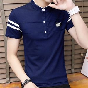 Polo da uomo di marca di moda Primavera Estate Polo da uomo di colore solido Slim Fit Casual Tee Top Uomo M-3XL XXXL 220312