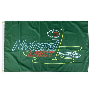 Naturligt ljus 19th Hole Flags Outdoor Banners 3X5FT 100D Polyester 150x90cm Högkvalitativ livlig färg med två mässingsgrommets