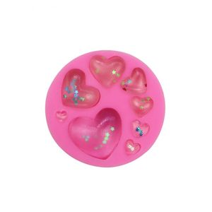 DIY Moldes de Silicone Amor Forma Coração Molde do Bolo Fácil Demalding Molde de Chocolate Acessórios de cozimento Resistente ao calor Nova Chegada 2 1MH G2