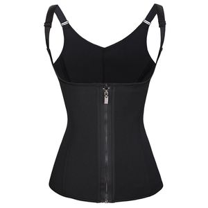 Mulheres Beleza Shapers emagrecimento Cintos Neoprene Cintura Trainer Corset Zipper + Gancho Controle Duplo 6 Bontos de Aço Sculpting Cinturão DHL