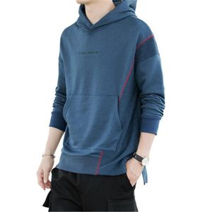 Homem manga comprida casual hoodies moda versão coreana cor sólida pullovers designer novo outono masculino macho camisola roupas