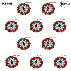 Poppy Flower Lapel Lapel Badge Brosch Pins Badges 10st