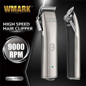 WMARK NG-9001 9000 giri/min 4400 batteria Tagliacapelli professionale a batteria Trimmer Leva di taglio regolabile 220216