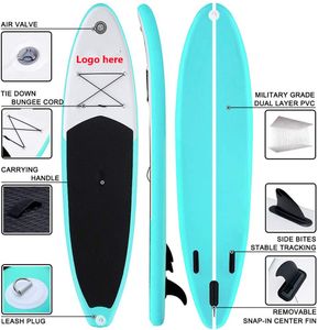 Wholesale stand up paddle board for sale - Group buy Customized Stand up Paddle Board Inflatable Surfboard Portable SUP for All Skill Levels With Factory Pirce and customs tax included
