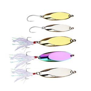 1Pcs Metal Spinner Spoon Lures Trout Fishing Lure Hard Bait Sequins Paillette Artificial Baits Spinnerbait Fish Tools