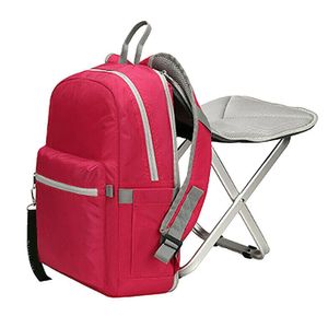 Camping Travel Folding Chair Backpack Wearable Outdoor Stool Bag Waterproof #4G18 Q0705