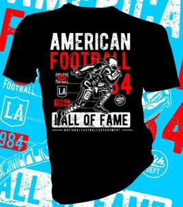 メンズTシャツ2021ファッションメンズTシャツアメリカンフットボール選手LA 1984アダルトユニセックス女性Tシャツ1