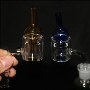 smoking Quartz Thermal Nails Banger Carb Cap Double Walls 10mm 14mm Male Female 90 degree Thick Ball Carbs Caps For glass ash catcher