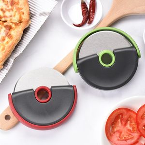 XG0449 Rotella tagliapizza rotonda - Utensile da cucina multifunzione per torte, crostate, verdure - Facile da usare con impugnatura comoda