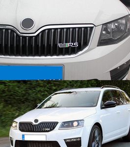 10 adet alaşımlı araba etiketi arka gövde amblemi için skoda vrs logo kodiaq karoq 2 A7 Tour Rs Süper Octavia Fabia 1 Hızlı Accessorie244r