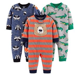 Ausländische Markenname Hochwertige Jungen und Mädchen Fleece mit Fußstück Klettern Kleidung Leotard Strampler Warme Pyjamas Trainingsanzug 201028