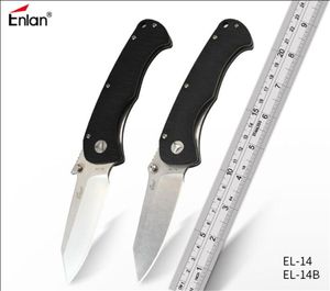 Enlan Bee EL-14/EL-14B leistungsstarkes taktisches Klappmesser mit 8CR13mov-Klinge und G10-Griff für Camping, Jagd, Outdoor, EDC-Werkzeuge