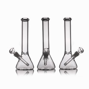 Clear Glass Bong Beaker base water pipes Hookahs bongs ice catcher thickness 11 inch
