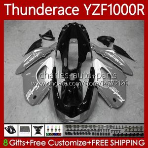 Bodys Kit ل Yamaha Thunderace YZF 1000 R 1000R YZF1000R 96-07 87NO.113 YZF-1000R 96 03 04 05 05 06 07 07 YZF1000-R 1996 1997 1998 1999 1999 2000 2002 2002 2007 Gray Black Flating