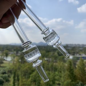 6 tum rökningstillbehör Nector Collector Kits Tjock Glasfilter Tips Tube Pyrex Oil Burner Tobacco Pipe