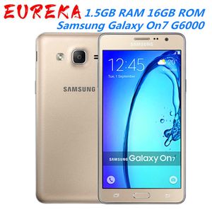 オリジナルの改装されたSamsung Galaxy On7 G6000 5.5インチ1.5GB RAM 16GB ROM LTE 4G 13.0MPオクタコア