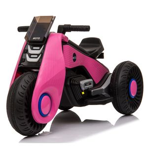US STOCK Kids Ride Ons Mototcycle Children s Electric Motorcycle Wheels with Double Drive Black White Pink Red