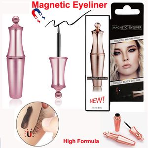 Eyeliner magnético para cílios magnéticos Eyeliner de alta fórmula sem cola necessária À prova d'água Delineador de líquido magnético natural natural