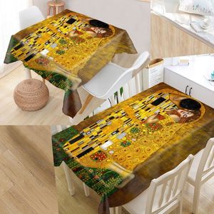 Shunqian Custom Gustav Klimt Tischdecke, quadratische/rechteckige Tischdecke für Hochzeit, Tischdecke, TV-Abdeckungen, Tee-Tischdecke, T200707