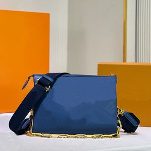 حقائب مصمم النساء حقائب حقائب الكتف حقيبة crossbody حقيبة السيدات جودة عالية أزياء كل مباراة الكلاسيكية رسول سيدة الأزرق سلسلة حقيبة يد ملون