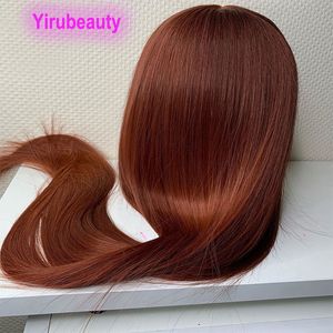 Indian Chestnut Color 13X4 Lace Front Wig Straight Yirubeauty 150% 210% Density 10-32inch Products 10inch to 32inch