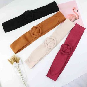 Women's Waist Seal Flannelette Fashion New Design Belt Women's Dress Bandwidth Belt Korean Fashion Decoration Waist Seal Bag G220301