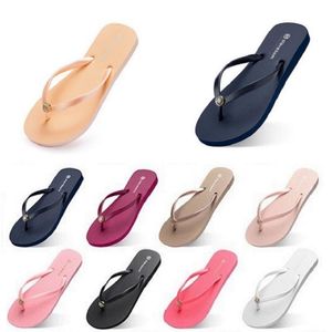 Style303 Tofflor Strandskor Flip Flops Kvinnor Grön Gul Orange Navy Bule Vit Rosa Brun Sommar Sandaler 35-38